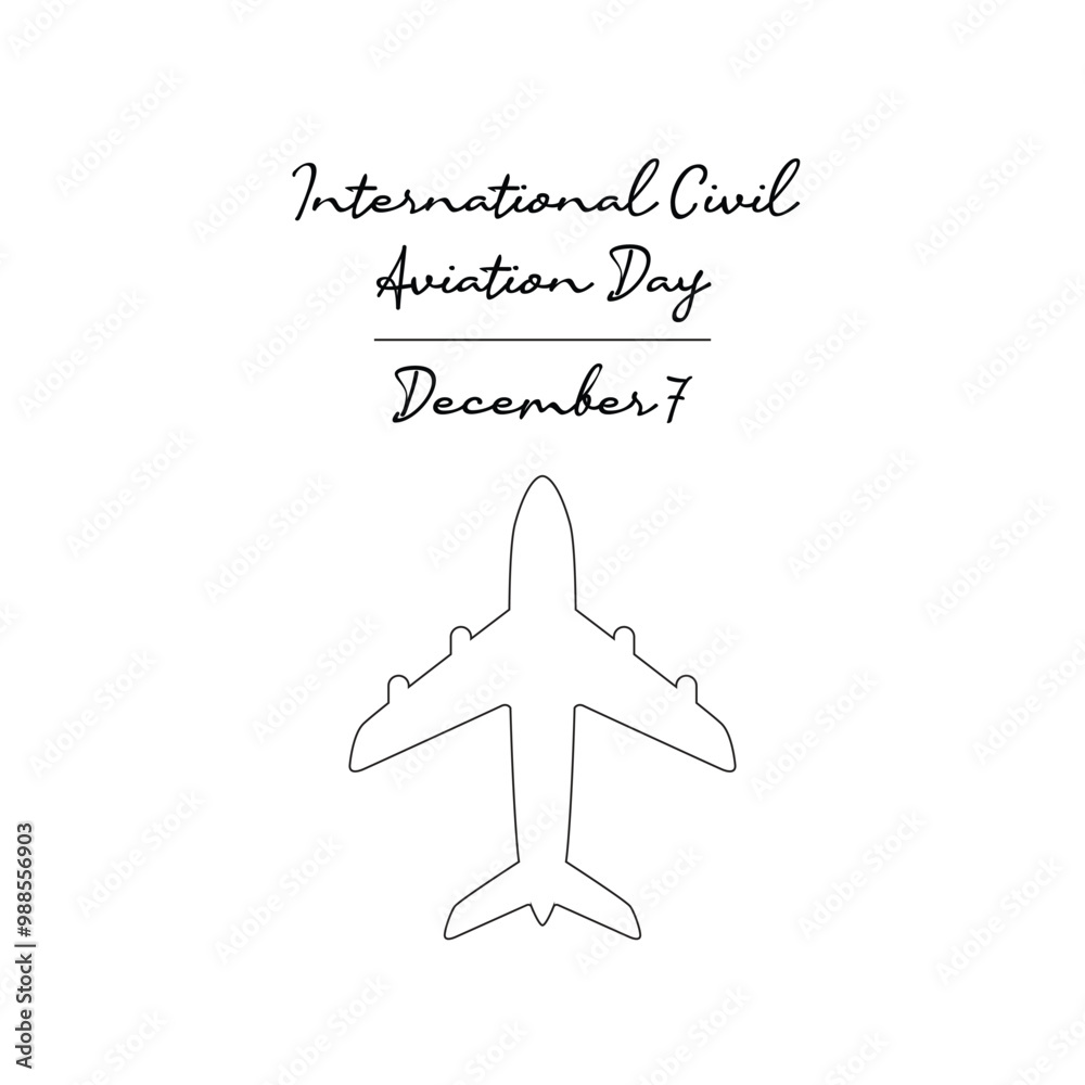 line art of International Civil Aviation Day good for International Civil Aviation Day celebrate. line art. line art of International Civil Aviation Day good for International Civil Aviation Day celebrate. line art.