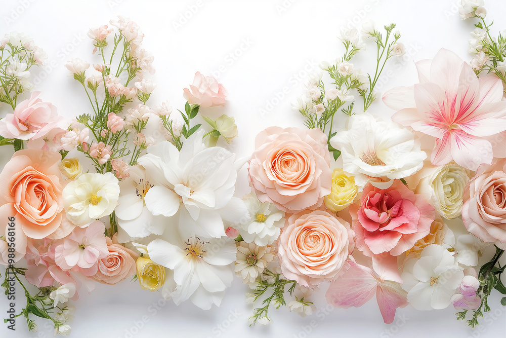 Beautiful flower image arrangement elements Beautiful flower image arrangement elements