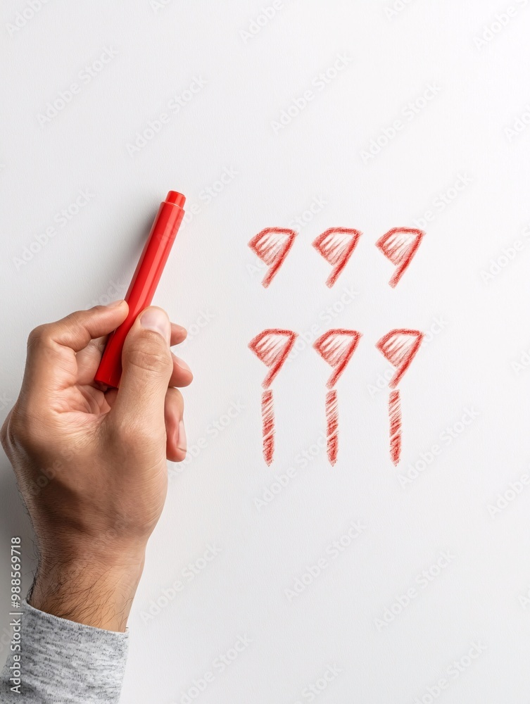 Quality assurance process with a checklist and red marker. Quality assurance process with a checklist and red marker.