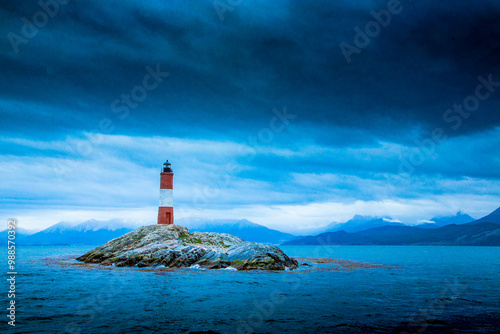 Ushuaia, Argentina - the southernmost lighthouse in South America photo