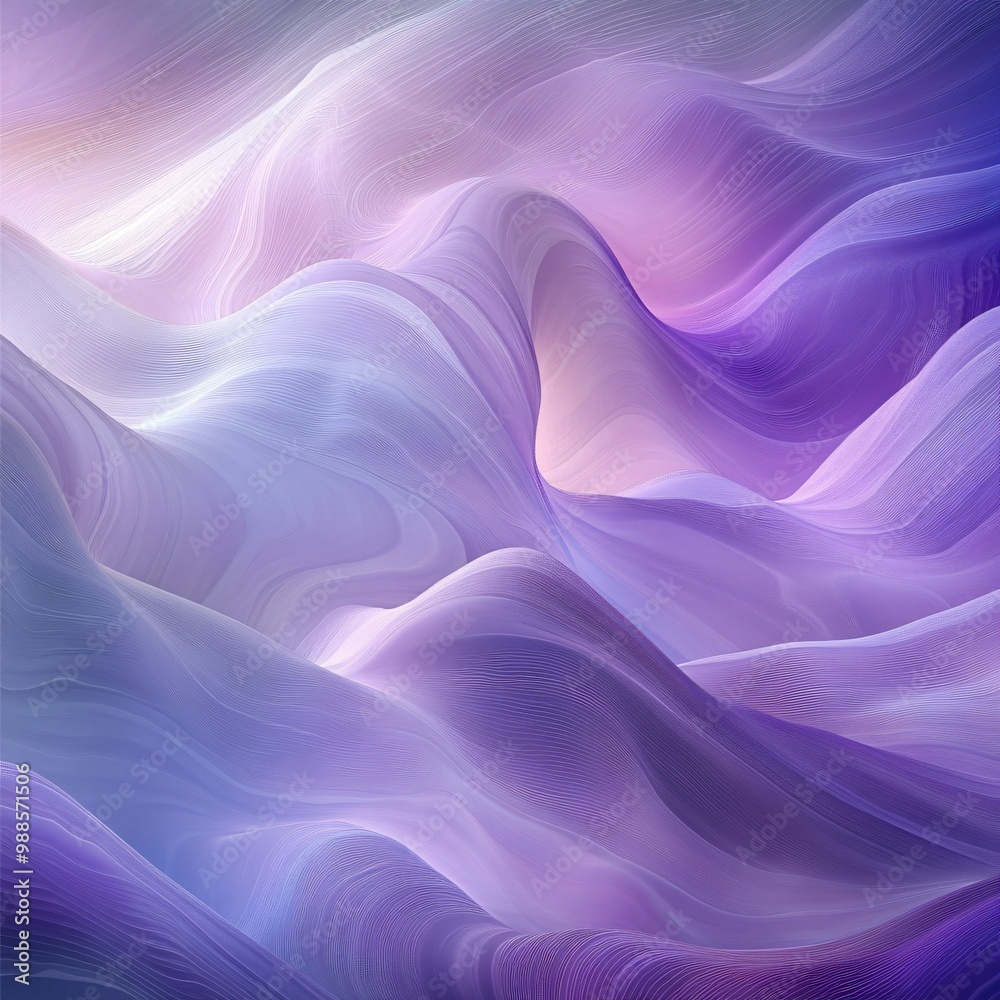 Obraz premium Mesmerizing Abstract Waves in Soft Hues