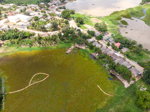 Flooded lake in Sooretama, Brazil photo