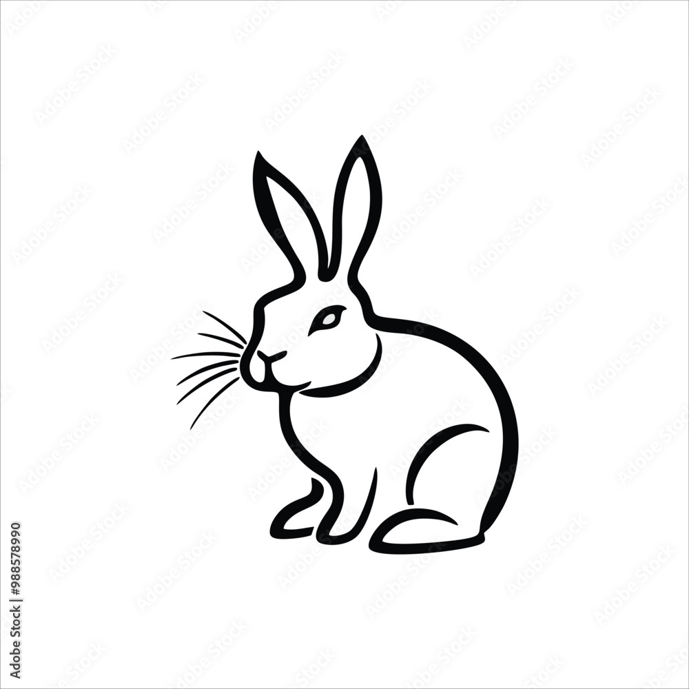 rabbit vector illustration logo concept design rabbit vector illustration logo concept design