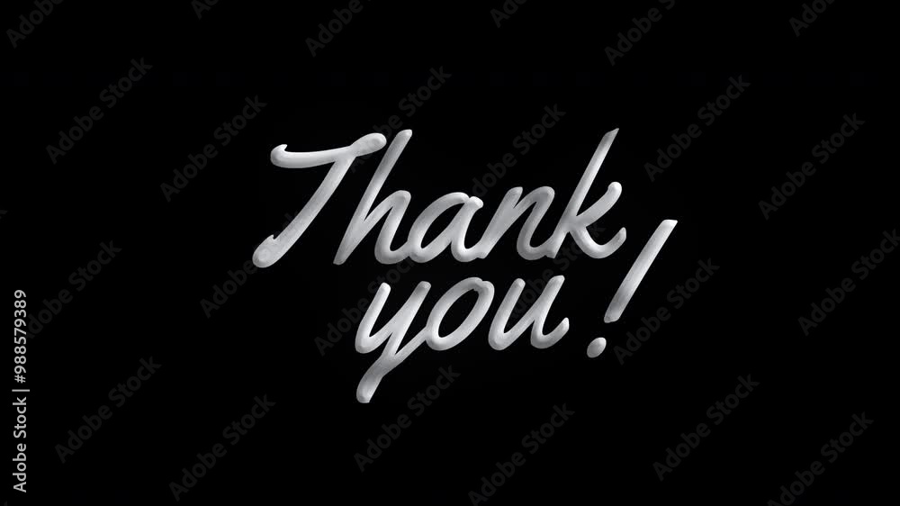 Thank you text animation lettering in silver color. Transparent 4K Alpha Channel. This Animated is perfect to for celebrations, events, and festivals. Thank you text animation lettering in silver color. Transparent 4K Alpha Channel. This Animated is perfect to for celebrations, events, and festivals.
