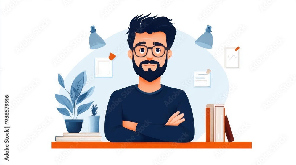 Strategic Networking Concept with Professional Man Strategic Networking Concept with Professional Man
