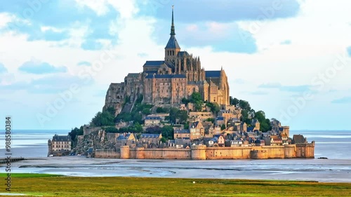 Mont Saint-Michel in the Countryside of France