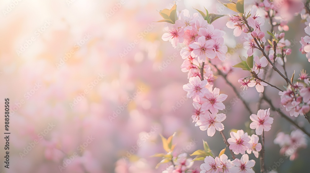 Cherry Blossoms in a Gentle Breeze Panorama Cherry Blossoms in a Gentle Breeze Panorama