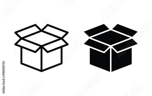 Open Box icon set