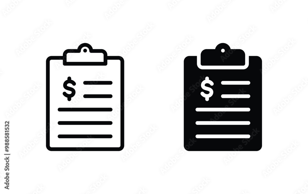 financial report icon financial report icon