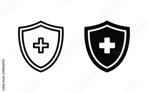 Health insurance icon vector