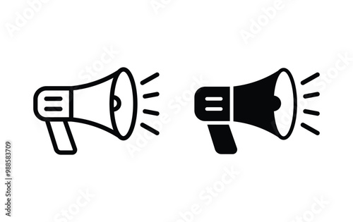 Megaphone icon, megapgone sign vector 