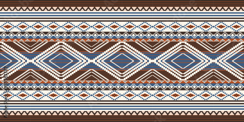 Ethnic geometric pattern, seamless pattern of the Navajo tribe. Native American ethnic. Seamless vector pattern ethnic, seamless Mexican rug, woven carpet. Folk embroidery, Bohemian, Aztec style.	