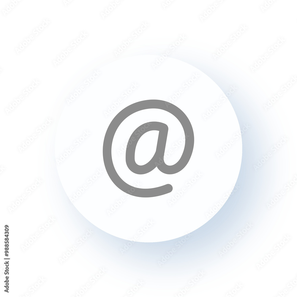 Neumorphism User interface Email Symbol Icon UX UI Design Drop Shadow Neumorphism User interface Email Symbol Icon UX UI Design Drop Shadow