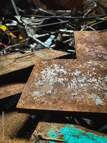 Ued iron plenty on junkyard,steel wasted,