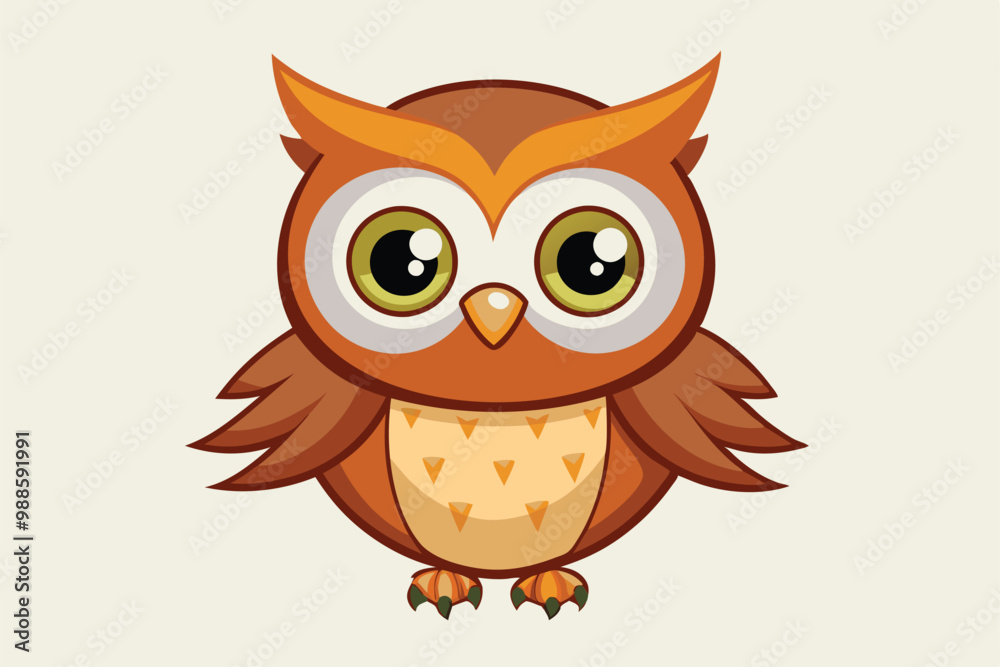 This adorable owl character has big eyes and a charming smile, making it irresistibly cute, a cartoon character of a Cute owl This adorable owl character has big eyes and a charming smile, making it irresistibly cute, a cartoon character of a Cute owl