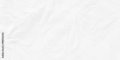 White crumpled paper texture . White wrinkled paper texture. White paper texture . White crumpled and top view textures can be used for background of text or any contents .