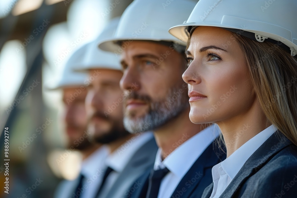 Well take your ideas to the next level. Shot of a group of businesspeople wearing hardhats while standing outside, Generative AI Well take your ideas to the next level. Shot of a group of businesspeople wearing hardhats while standing outside, Generative AI