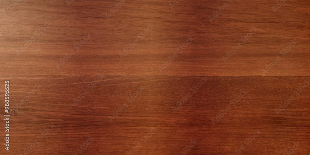 A close up of high gloss lacquered wood paneling with a deep rich brown color the reflective surf.deep  brow wood planks with natural texture, wooden retro background, light wooden background, table 

