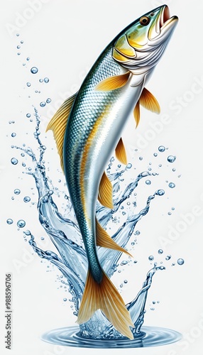 water out fishing olated fish illustration background jumping jumping fish salmon fresh sea river big trout seafood whole food raw meat fin omega isolated diet fishing nourishment horizontal chinook