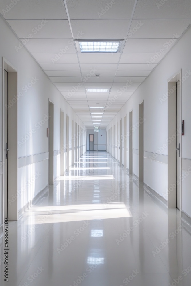 Fototapeta premium Long Hallway with Skylight