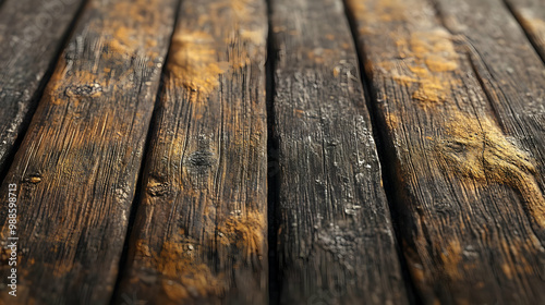 Dark Brown Wood Grain Texture Background