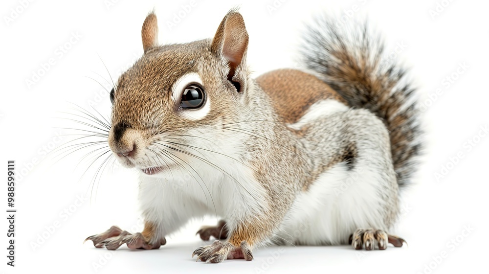 An isolated animal image on a pure white background. The animal has distinct features and a unique charm. Its pose and expression capture attention. The white background makes the animal stand out cle An isolated animal image on a pure white background. The animal has distinct features and a unique charm. Its pose and expression capture attention. The white background makes the animal stand out cle