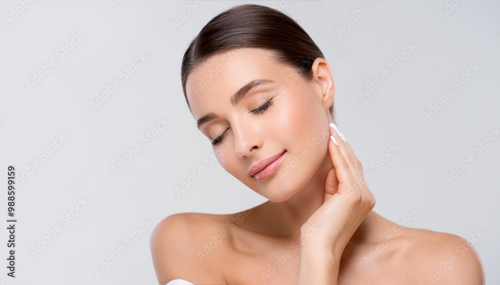 Woman Beauty Makeup, Face Skin Care Natural Beautiful Make Up. Woman Beauty Makeup, Face Skin Care Natural Beautiful Make Up.