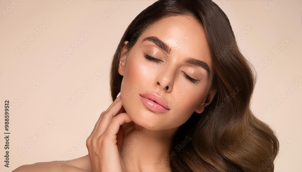 Woman Beauty Makeup, Face Skin Care Natural Beautiful Make Up. Woman Beauty Makeup, Face Skin Care Natural Beautiful Make Up.