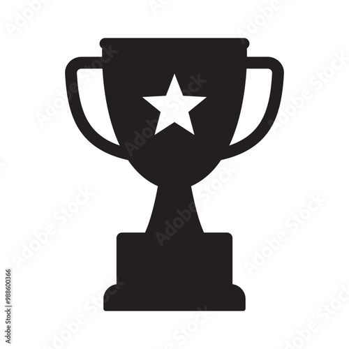 Trophy icon. Trophy cup, winner cup, victory cup icon. Reward symbol sign for web and mobile.