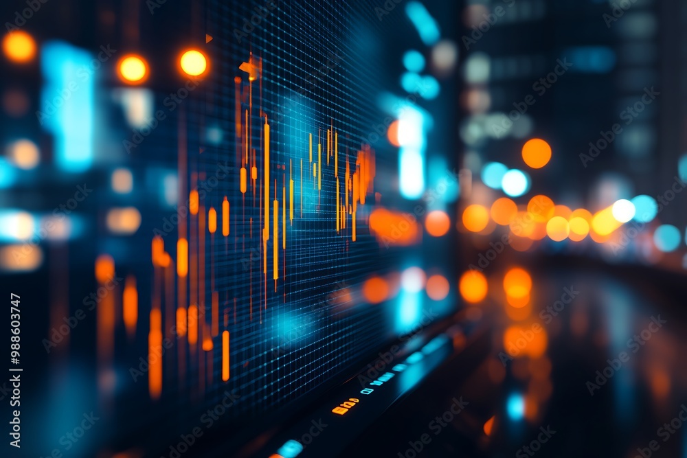 Financial Trading Analysis in the City at Night with Data Visualization Financial Trading Analysis in the City at Night with Data Visualization