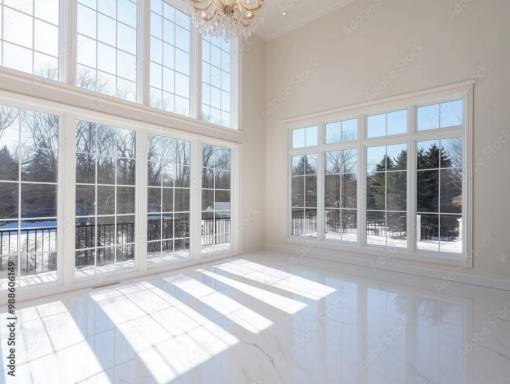 Luxury home showcase interior living room with chandelier Luxury home showcase interior living room with chandelier