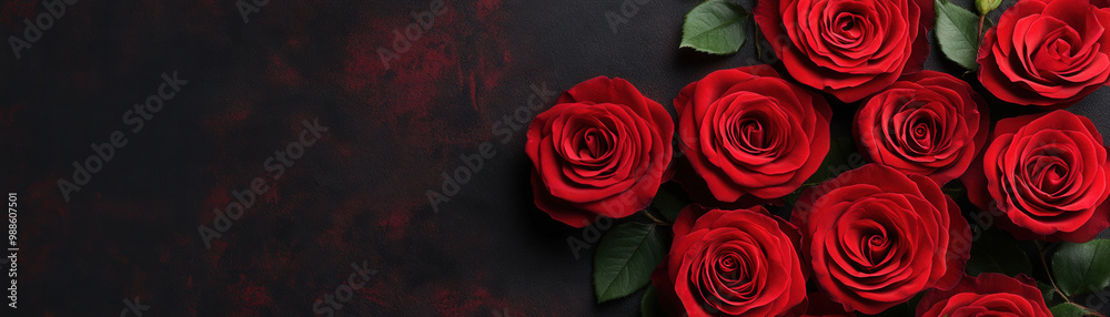 Elegant red rose, perfect for Valentine's Day or Mother's Day, eye-catching panoramic web banner and header design, ideal for celebrating love and appreciation. Elegant red rose, perfect for Valentine's Day or Mother's Day, eye-catching panoramic web banner and header design, ideal for celebrating love and appreciation.