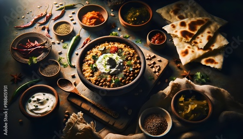 Shola - Afghan Sticky Rice with Mung Beans and Garnishes (Afghan Cuisine) photo