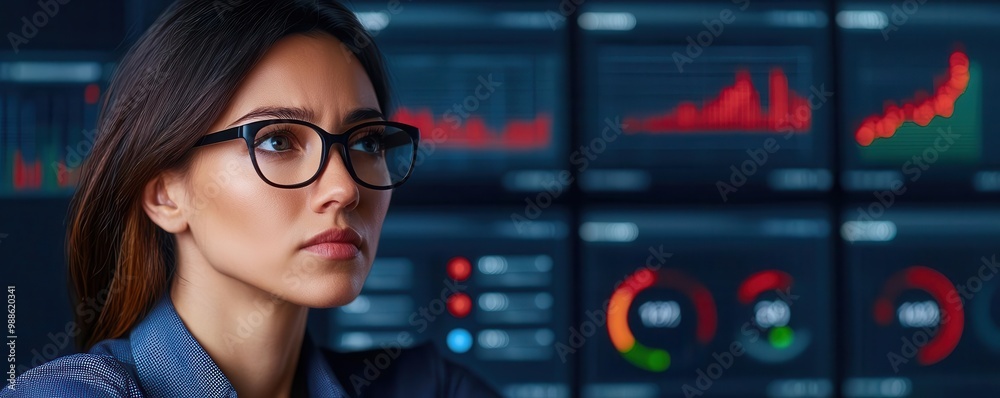 Business professionals reviewing a digital dashboard displaying key performance indicators KPIs and data analytics Business professionals reviewing a digital dashboard displaying key performance indicators KPIs and data analytics