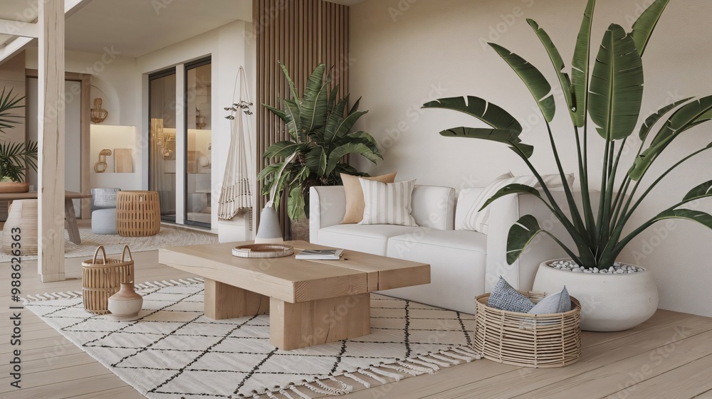 An elegant living room interior design 3d illustration template with wooden flooring and interior rendering mockup template. An elegant living room interior design 3d illustration template with wooden flooring and interior rendering mockup template.