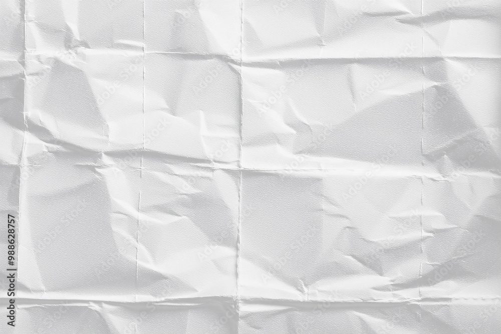 Obraz premium Old white Creative folded paper texture background design element.