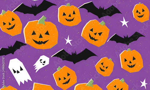 Cute halloween background.