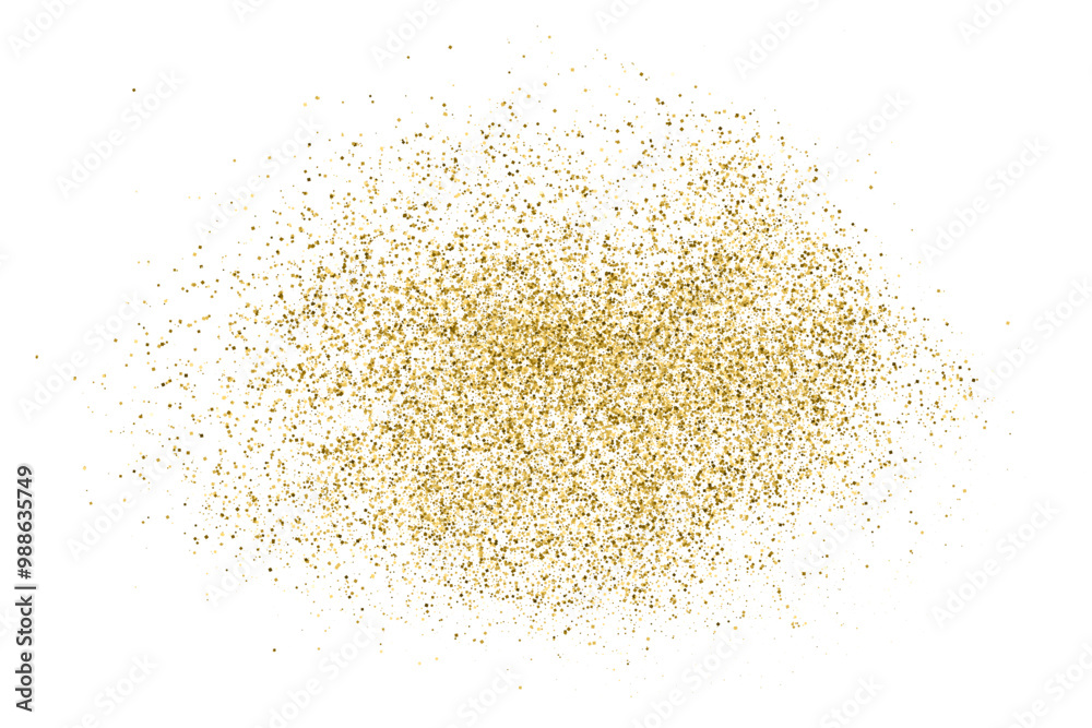 Gold Glitter Texture Isolated On White. New Year, Christmas Background. Amber Particles Color. Celebratory Party. Golden Explosion Of Confetti. Vector Illustration, Eps 10 Gold Glitter Texture Isolated On White. New Year, Christmas Background. Amber Particles Color. Celebratory Party. Golden Explosion Of Confetti. Vector Illustration, Eps 10