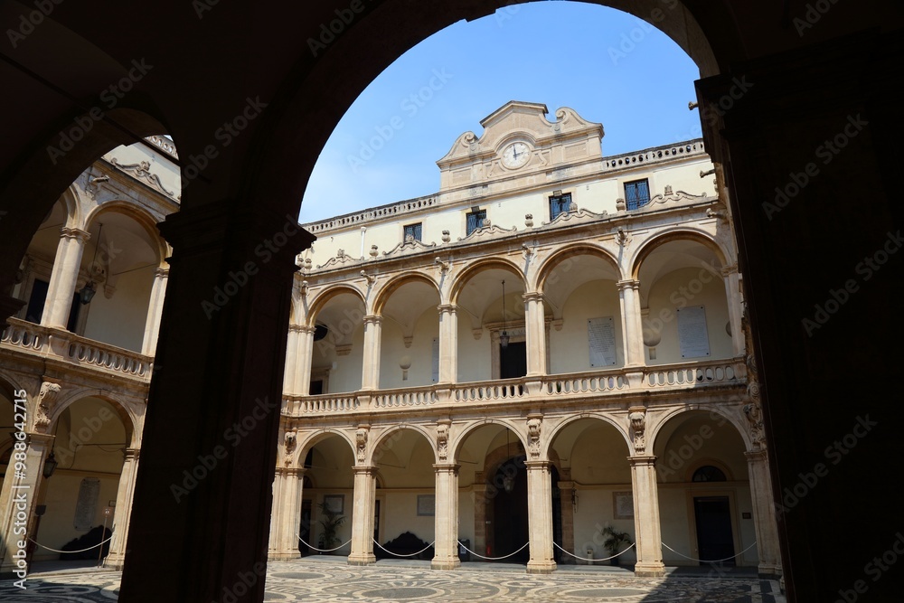 Courtyard of University of Catania, Italy Courtyard of University of Catania, Italy