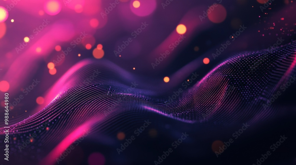 Vibrant and Ethereal Wave of Luminous Particles Vibrant and Ethereal Wave of Luminous Particles
