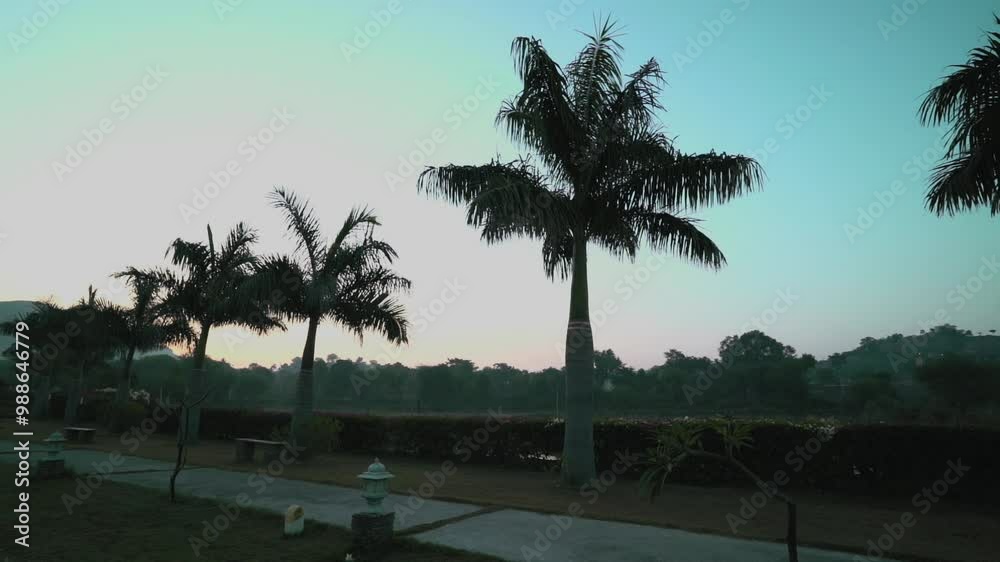 A sunrise view of the Udaipur city A sunrise view of the Udaipur city