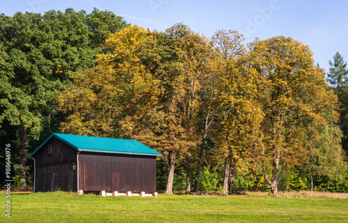 Historic Barn at Saxon Switzerland National Park, or Nationalpark Sächsische Schweiz