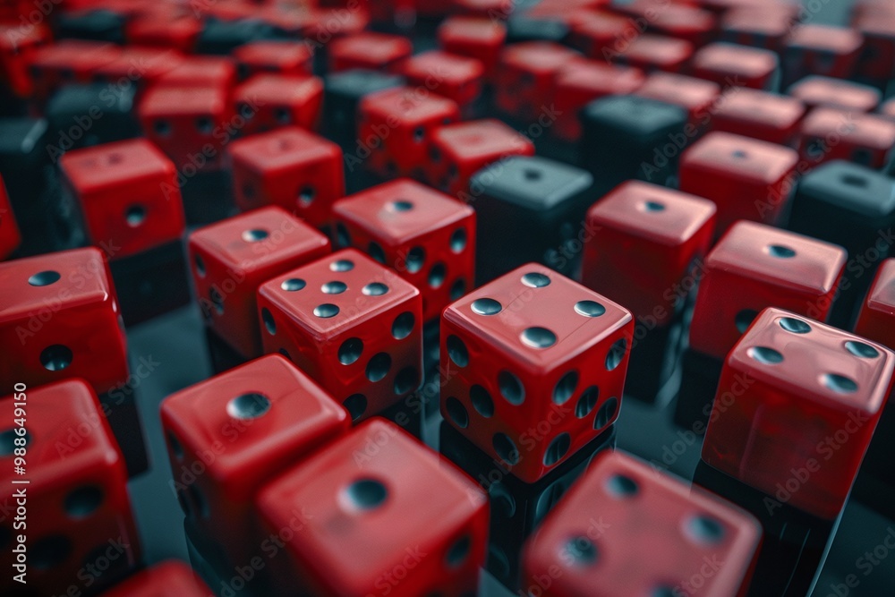 ai generative colorful dice collection ai generative colorful dice collection