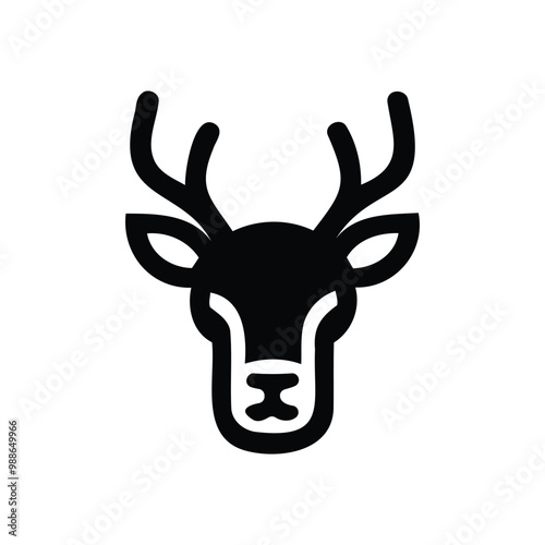 Vector file for a silhouetted animal icon photo