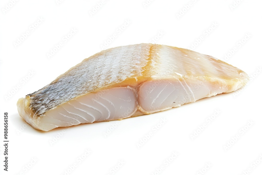 Half dorado headless fillet isolated on white background Half dorado headless fillet isolated on white background