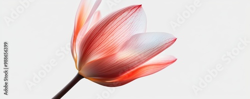 A photo realistic time-lapse of a blooming flower, capturing the delicate unfolding of each petal, vibrant colors illuminating the transition from bud to full bloom
