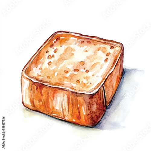 Toaster watercolor clipart illustration isolated