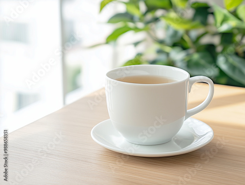 Tea set in living room