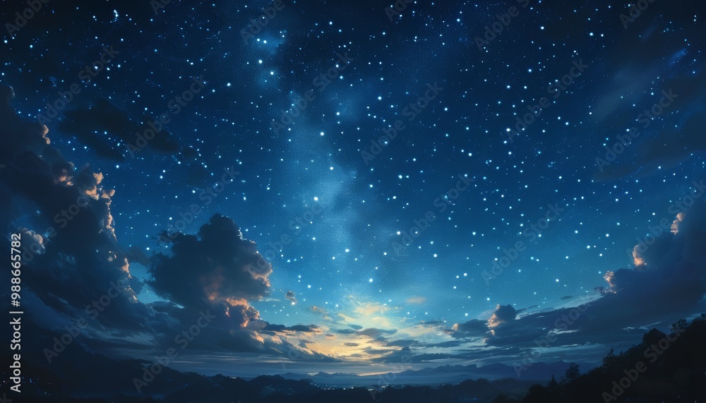 The Milky Way on a starry dark background The Milky Way on a starry dark background