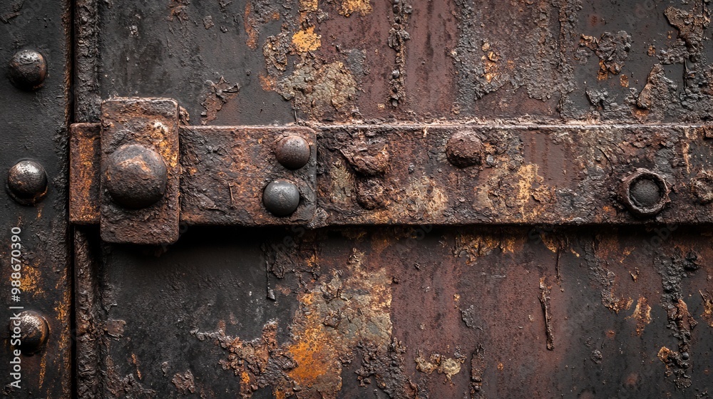 A photo of old, rusty metal, taken in natural light. It's perfect for ...
